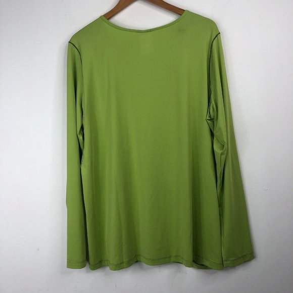 Duluth Trading Co UPF 50 Menn's SzXL Green Shunburn Long Sleeve Crew Neck Shirt - Picture 8 of 12